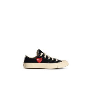 Comme Des Garçons Play X Converse 'Red Heart' Black Tela Sneakers Women